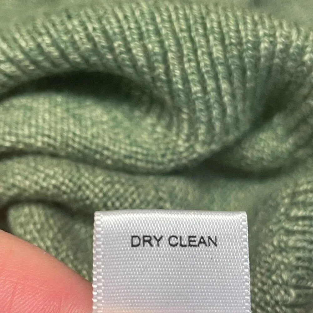 Banana Republic Silk Cashmere Pullover Sweater Medium Earthy Green Preppy Cozy‎